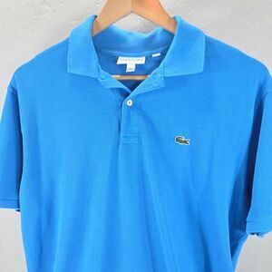Lacoste Classic Fit Blue Polo Shirt Crocodile Logo Sz XXL